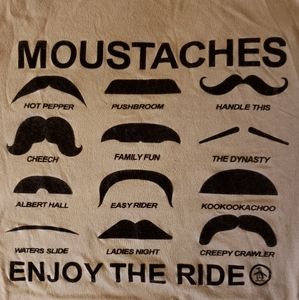 Moustaches Enjoy the Ride tshirt